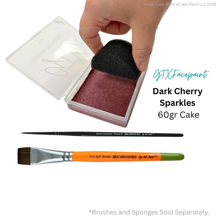 GTX Face Paint | Crafting Cake - Metallic Dark Cherry Sparkles  60gr