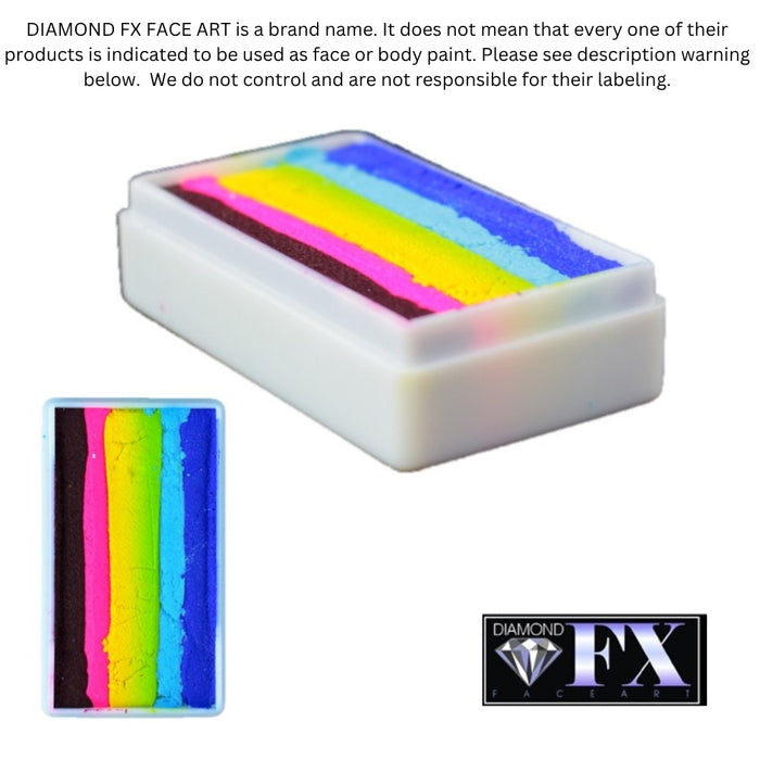 DFX Special Effects Paint Rainbow Cake - Small Bright Rainbow (RS30-59) Approx. 28gr /.99oz  #6 (SFX - Non Cosmetic)