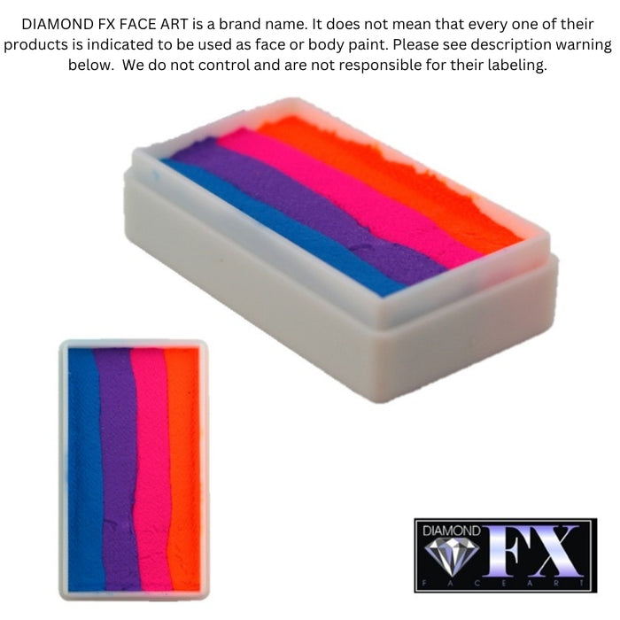 DFX Special Effects Paint Rainbow Cake - Neon Sun (RS30-69)  Approx. Net 14ml / .47 fl oz  #36 (SFX - Non Cosmetic)
