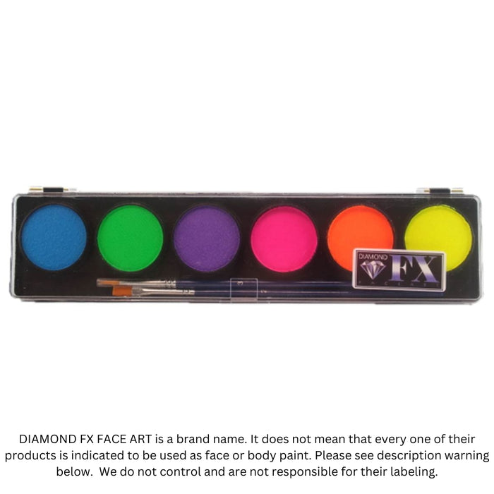 Diamond FX Paint - 6 Color Neon  Palette (SFX - Non Cosmetic)