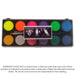 Pintura Diamond FX - Paleta grande de 12 colores neón / metálicos (SFX - No cosmético)
