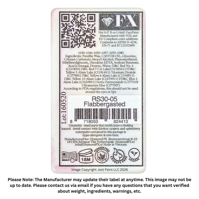 DFX Face Paint Rainbow Cake - Small Flabbergasted (RS30-5)   Approx. 14ml / .47 fl oz #5