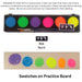 Diamond FX Paint - 6 Color Neon  Palette (SFX - Non Cosmetic)