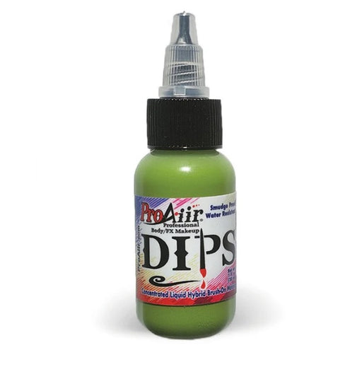 Proaiir | DIPS Water Proof Face Paint - Lime - 1fl oz  (Flat and Twist Cap)