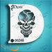 Diva Stencils | Face Painting Stencil | Demi Skull (00246)