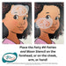 Diva Stencils | Face Painting Stencil | FAIRY #4 Fairies and Moon  (101)