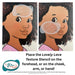 Diva Stencils | Face Painting Stencil | Lovely Lace Texture (1002)