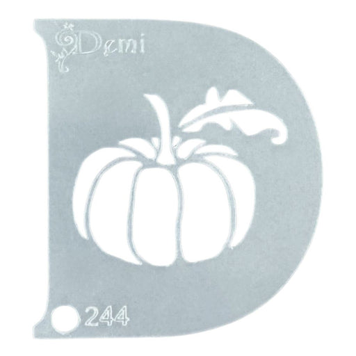Diva Stencils | Face Painting Stencil | Demi Pumpkin w Leaf (244)