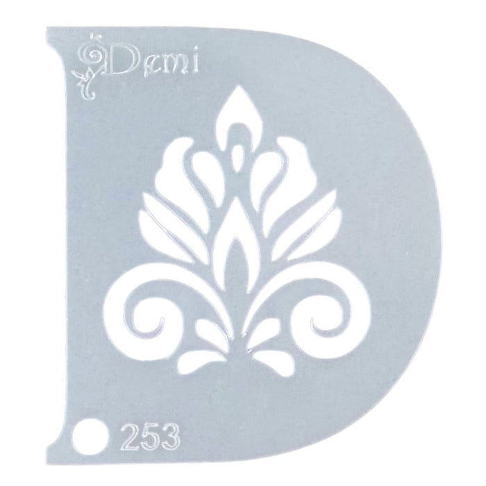 Diva Stencils | Face Painting Stencil | Demi Swirl (00253)