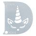 Diva Stencils | Face Painting Stencil | Demi Unicorn (333)