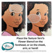 Diva Stencils | Face Painting Stencil | Texture Terri's Flower (1061)