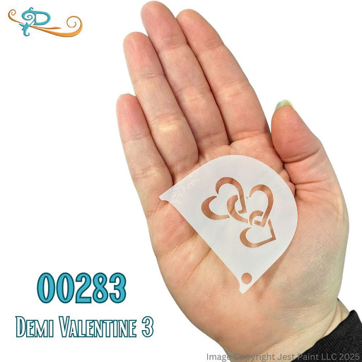 Diva Stencils | Face Painting Stencil | Demi Valentine 3 (00283)