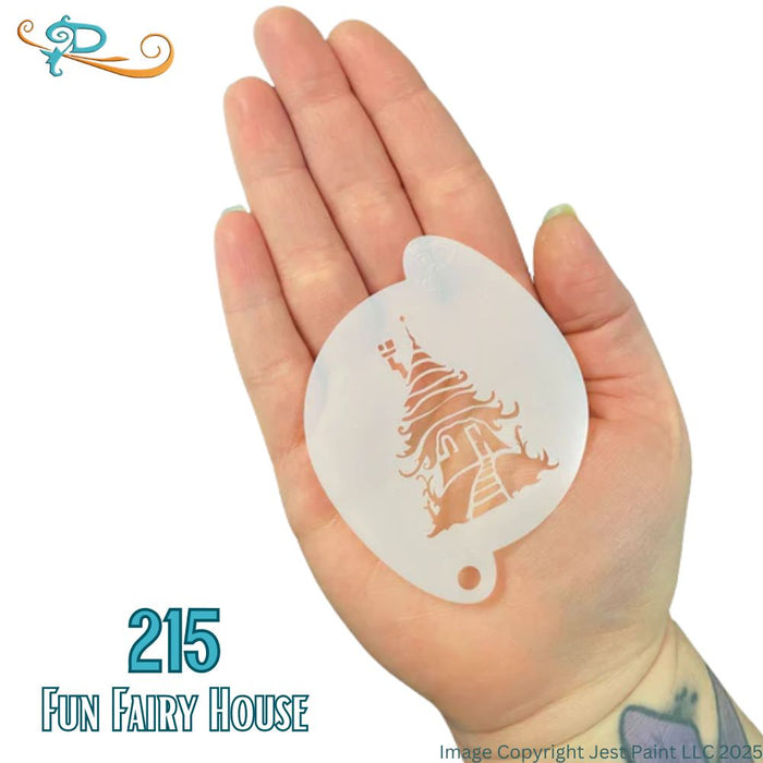 Diva Stencils | Face Painting Stencil | Fun Fairy House (215)