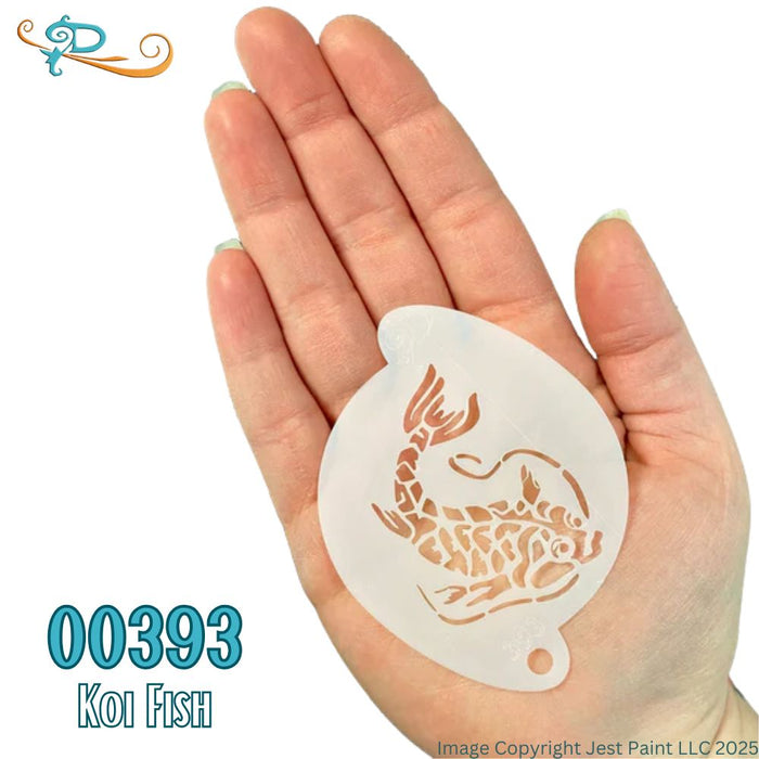 Diva Stencils | Face Painting Stencil | Koi Fish (000393)