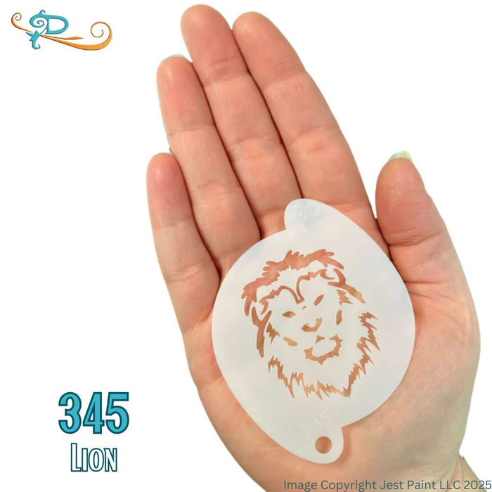 Diva Stencils | Face Painting Stencil | Lion (345)