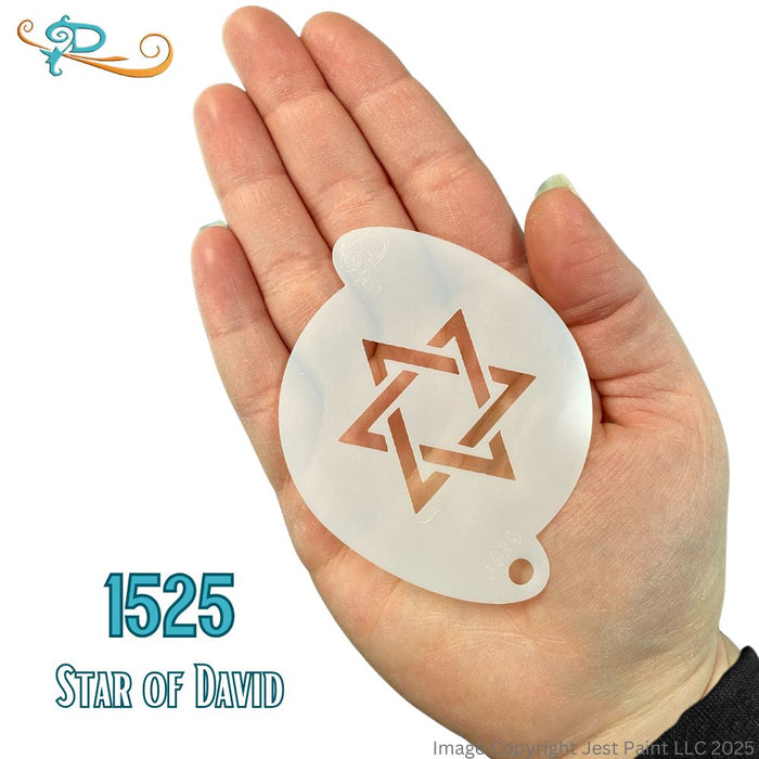 Diva Stencils | Face Painting Stencil | Star of David (1525)