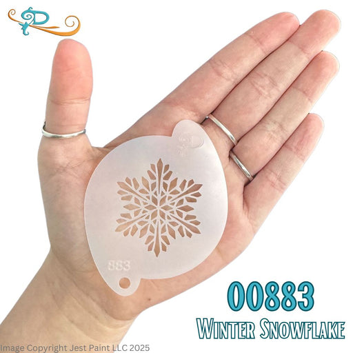 Diva Stencils | Face Painting Stencil | Winter Snowflake (00883)