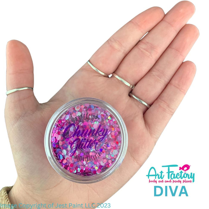 Art Factory | Loose Chunky Glitter - Diva (30ml jar)
