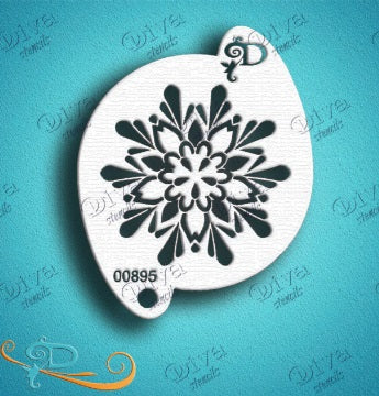 Diva Stencils | Face Painting Stencil | Divine Snowflake (895)