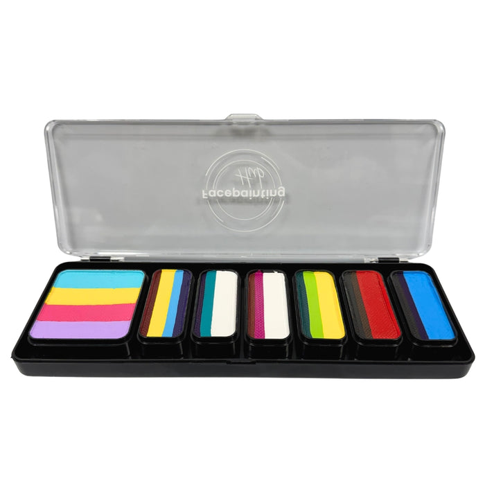 Facepainting Hub | Face Painting Palette |  DONNA'S MAGIC BOX PALETTE  (6 x 14gr and 1x30gr)