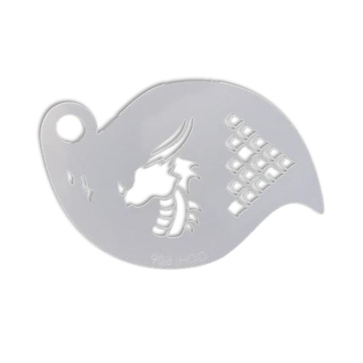 Ooh! Face Painting Stencil | Dragon Storm (R06)