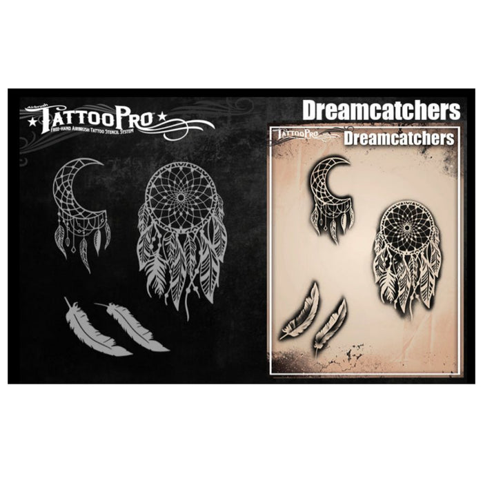 Tattoo Pro 200 | Air Brush Body Painting Stencil - Dreamcatchers
