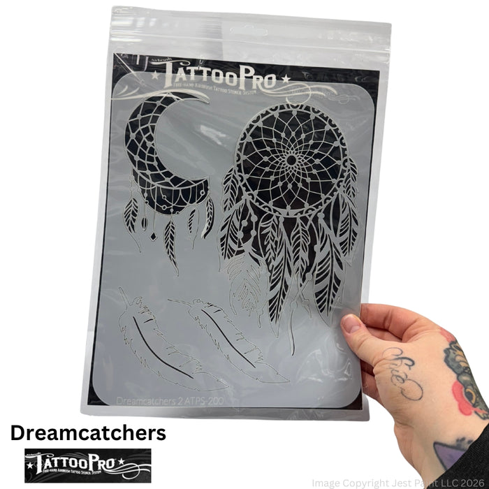 Tattoo Pro 200 | Air Brush Body Painting Stencil - Dreamcatchers