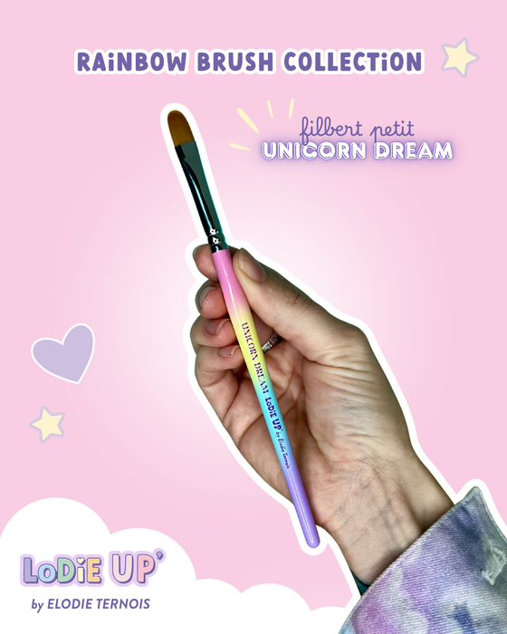 Lodie Up | Face Painting Brush by Elodie Ternois - Unicorn Dream Filbert 3/8"