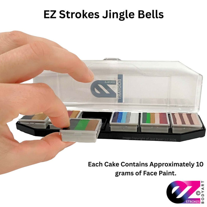 EZ STROKES by Susy Amaro | 1 Stroke Painting Palette | JINGLE BELLS Palette  (SFX Non - Cosmetic)