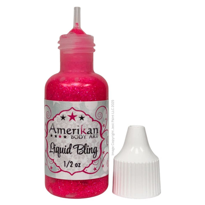 Amerikan Body Art | LIQUID BLING Face Painting Glitter Gel - Electric Pink 1/2oz   #10