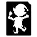 Art Factory | Glitter Tattoo Stencil - (814) Elf - 5 Pack - #198