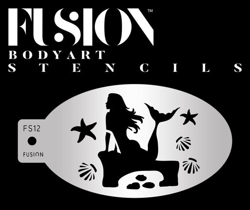 Fusion Body Art | Face Painting Stencil - Enchanted Mermaid Under Stars FS12