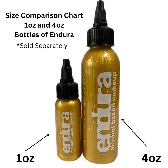 Endura Alcohol-Based Airbrush Body Paint - Metallic Gold - 1oz
