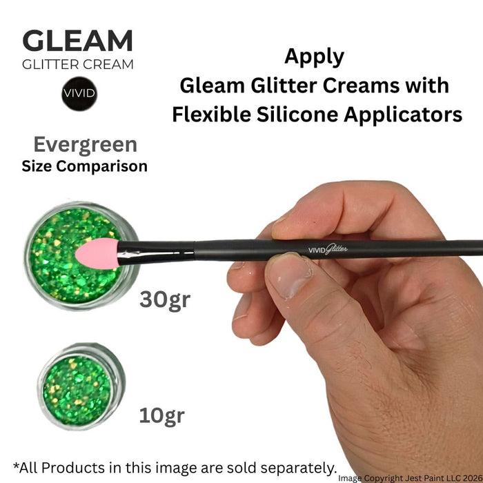 VIVID Glitter |  GLEAM Glitter Cream | Small EVERGREEN (10gr)