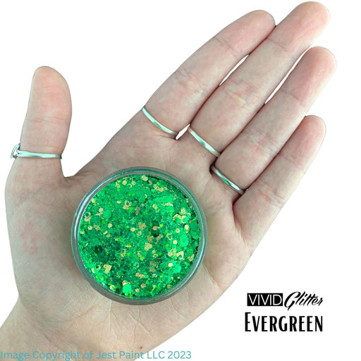 VIVID Glitter |  GLEAM Glitter Cream | Large EVERGREEN (30gr)