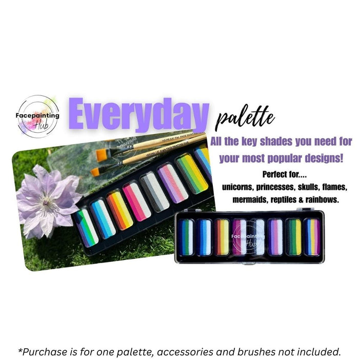 Facepainting Hub | Face Painting Palette |  EVERYDAY PALETTE  (8 x 14gr)