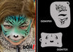 Ooh! Face Painting Stencil | Tiger Marks for Full Face (F01)