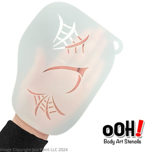 Ooh! Face Painting Stencil | Web Pattern for Full Face (F10)