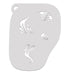 Ooh! Face Painting Stencil | Flourish Brushstrokes (F20)