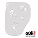 Ooh! Face Painting Stencil | Flourish Brushstrokes (F20)