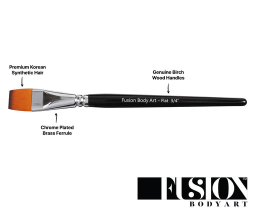 Fusion Body Art | Face Painting Brush -  3/4 Inch Flat