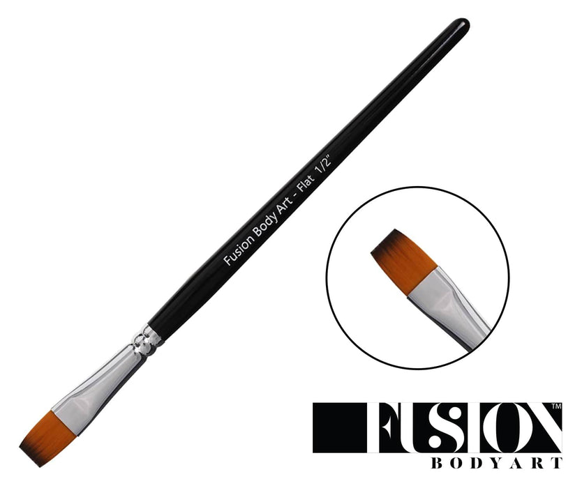 Fusion Body Art | Face Painting Brush -  1/2 Inch Flat