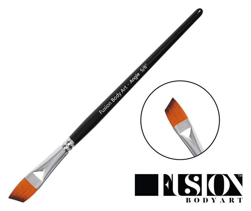 Fusion Body Art | Face Painting Brush - 5/8 Inch Long Angle