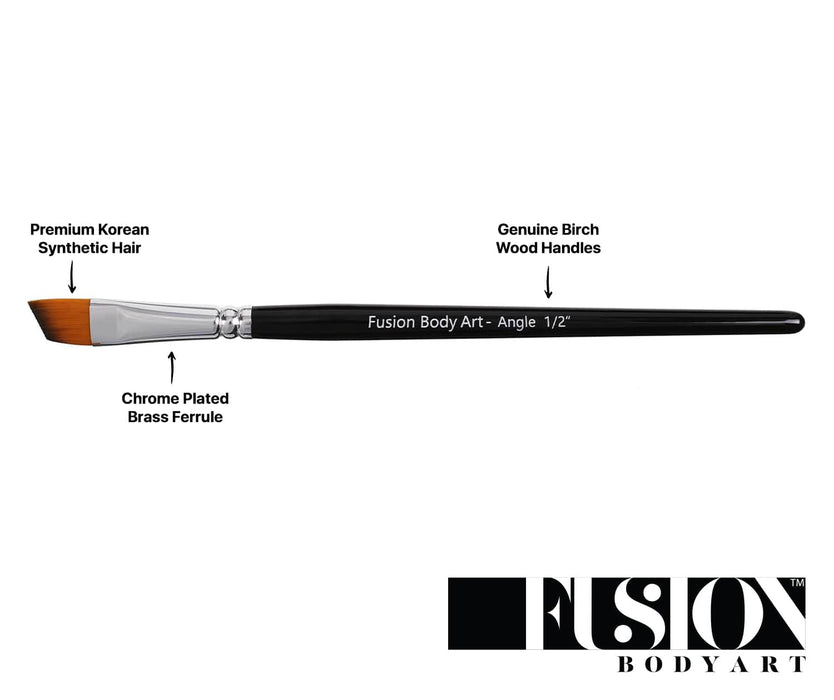 Fusion Body Art | Face Painting Brush - 1/2 Inch Angle