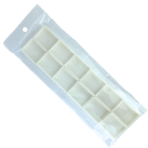 Empty 10gr Containers for Split Cake Palettes - White Set of 12 Pots