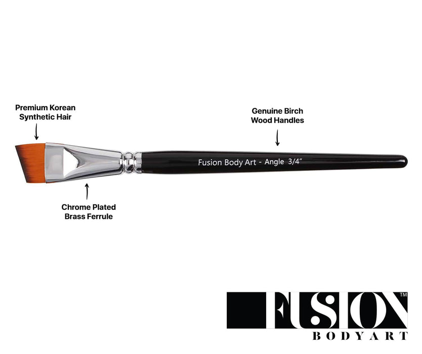 Fusion Body Art | Face Painting Brush - 3/4 Inch Angle