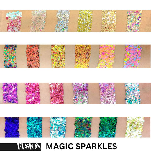 Fusion Body Art |  24 Colour Shifting Glitter Cream Palette (not all colors shift) - MAGIC SPARKLES