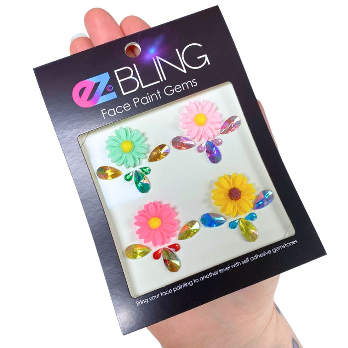 EZ BLING | Face Gem Clusters | Fairy Flower Bling (4 Pieces)