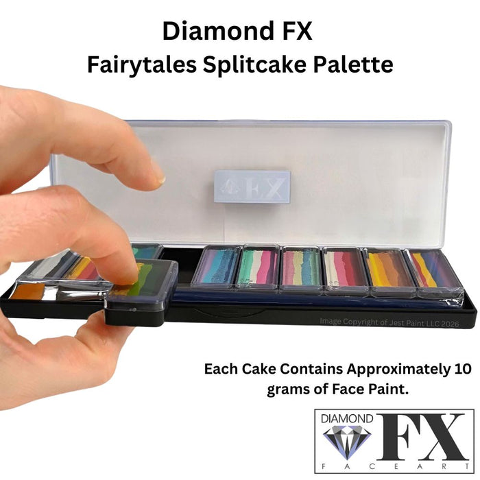 Diamond FX Face Paint - Ultimate Splitcake Palette - Fairytales (10x10g)