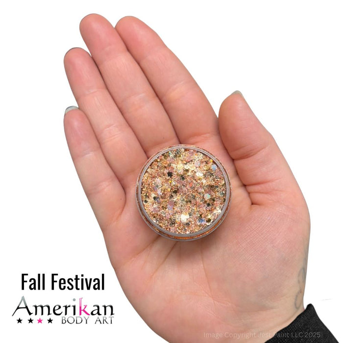 Amerikan Body Art | CHUNKY Glitter Cremes - New Formula - FALL FESTIVAL - .5oz
